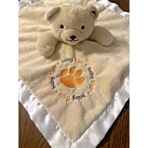 Baby Fanatic Clemson Tigers Baby Security Blanket Lovey Satin‎ Trim Super Soft